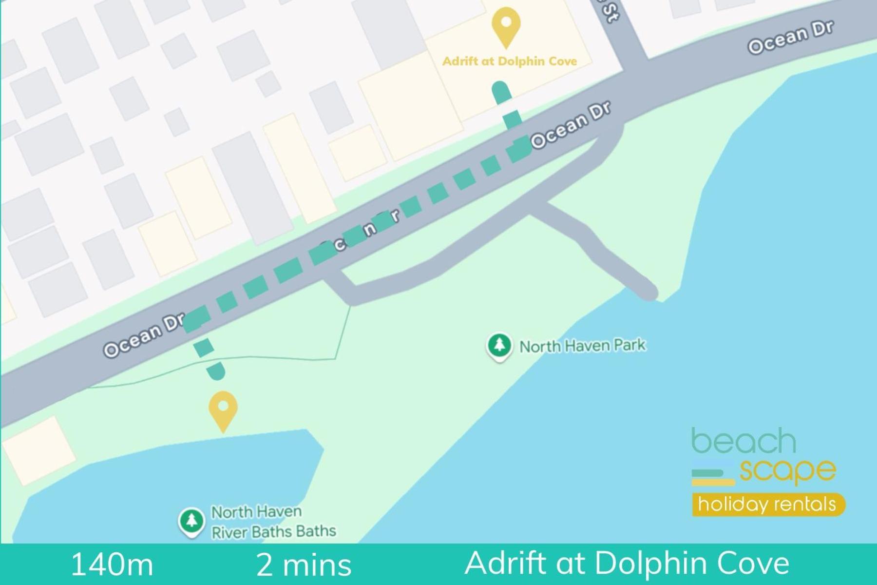 Adrift At Dolphin Cove Apt 5 - Riverfront Modern نورث هيفن المظهر الخارجي الصورة